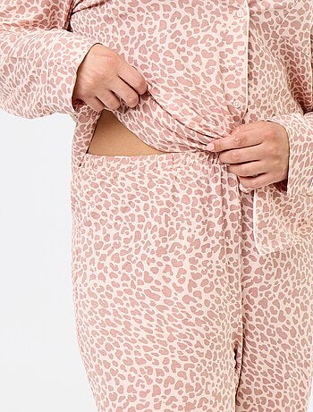 Ensemble pyjama long chemise + pantalon - 2 pièces
