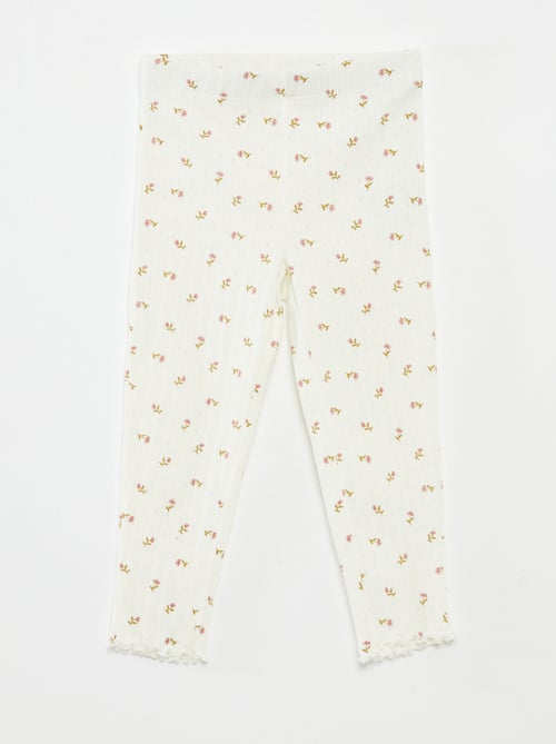 Ensemble pyjama long côtelé - 2 pièces - Kiabi