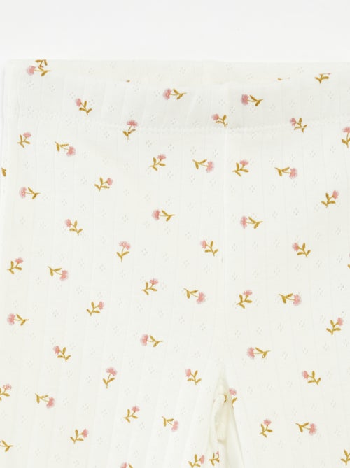 Ensemble pyjama long côtelé - 2 pièces - Kiabi