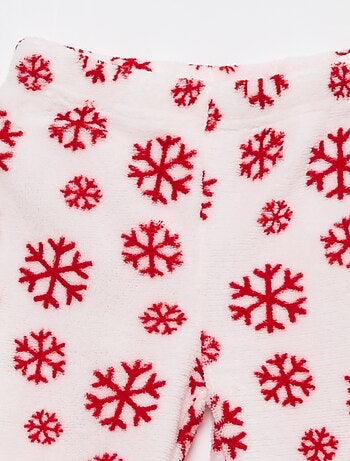 Ensemble pyjama long de Noël en polaire 'Bluey' - 2 pièces