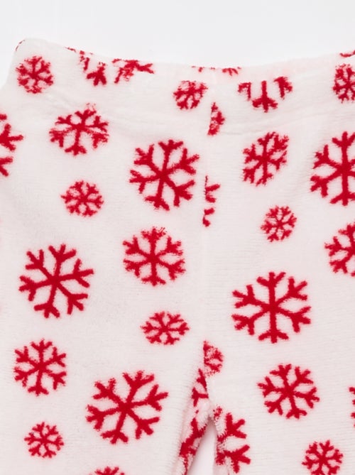 Ensemble pyjama long de Noël en polaire 'Bluey' - 2 pièces - Kiabi