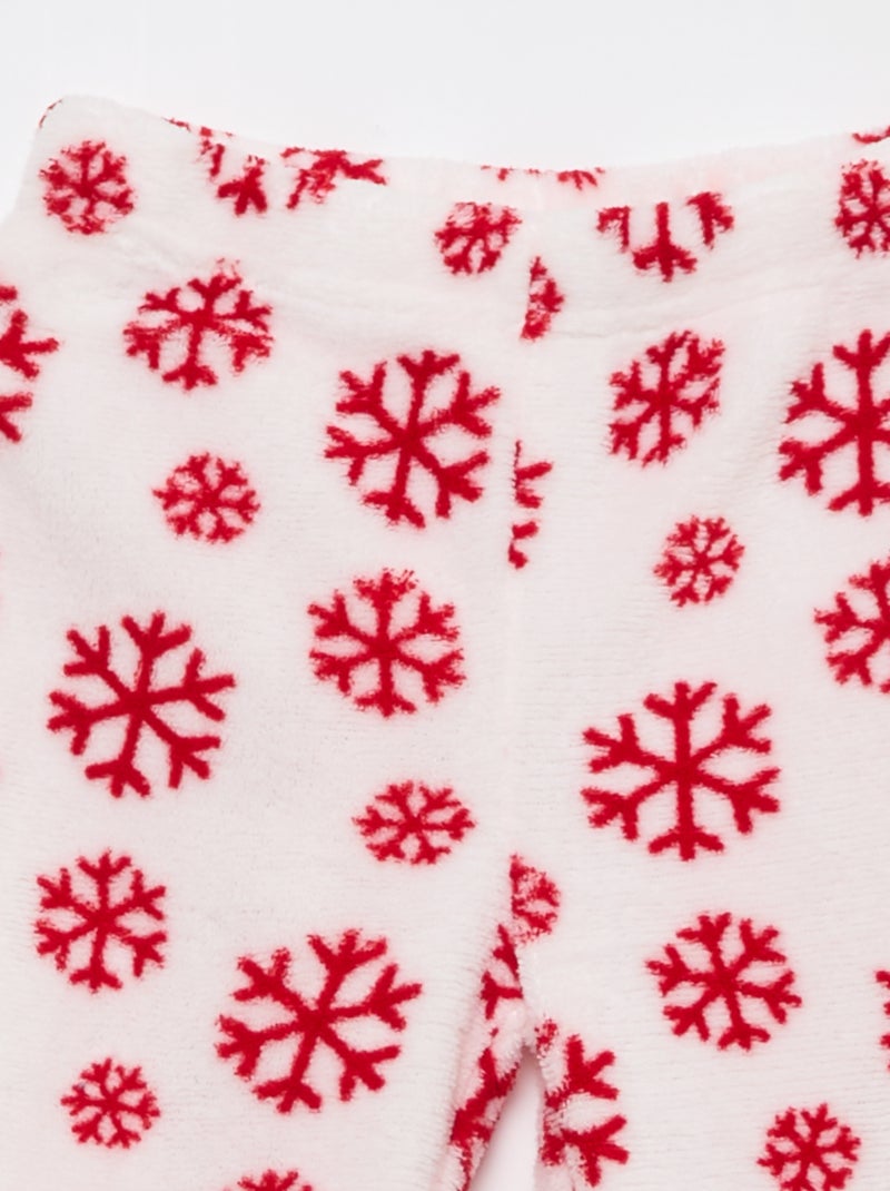 Ensemble pyjama long de Noël en polaire 'Bluey' - 2 pièces Rouge - Kiabi