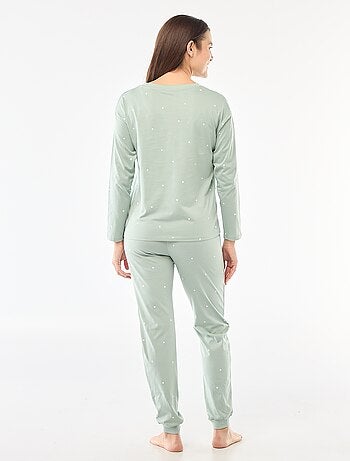 Ensemble pyjama long en coton - 2 pièces