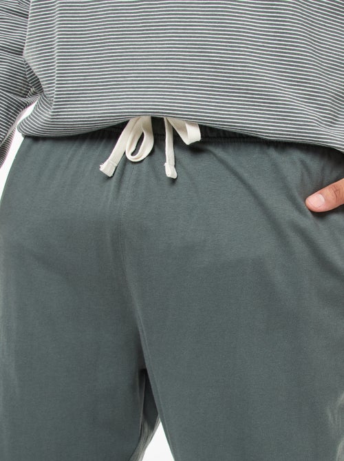 Ensemble pyjama long en jersey t-shirt + pantalon - 2 pièces - Kiabi