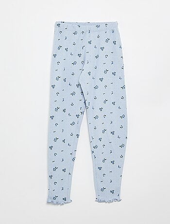 Ensemble pyjama long en maille pointelle - 2 pièces