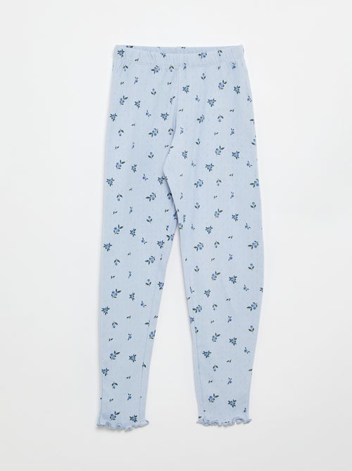 Ensemble pyjama long en maille pointelle - 2 pièces - Kiabi Ensemble pyjama long en maille pointelle - 2 pièces - Kiabi