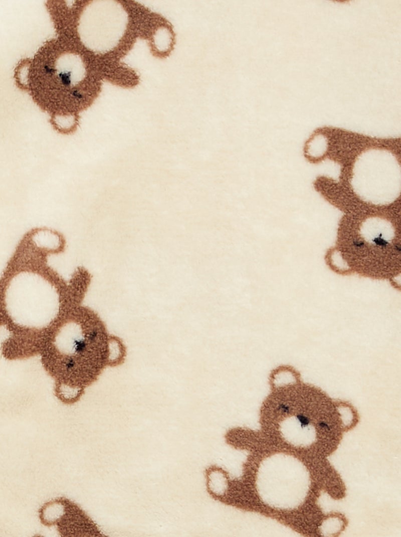 Ensemble pyjama long en polaire - 2 pièces Beige - Kiabi