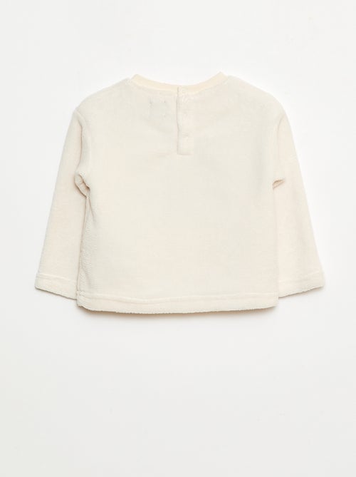 Ensemble pyjama long en polaire - 2 pièces - Kiabi