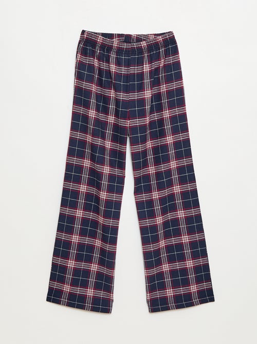 Ensemble pyjama long en polaire t-shirt + pantalon - 2 pièces - Kiabi