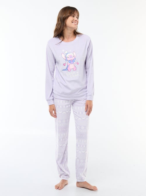 Ensemble pyjama long en velours 'Angel' 'Disney' - 2 pièces - Kiabi