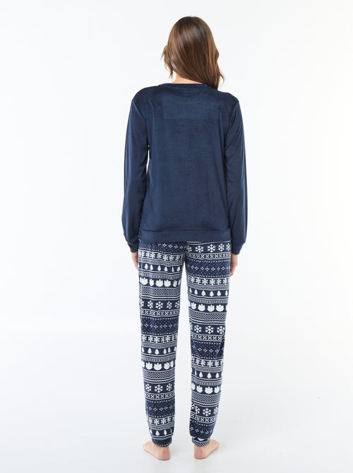 Ensemble pyjama long en velours 'Pampan' 'Disney' - 2 pièces - Kiabi