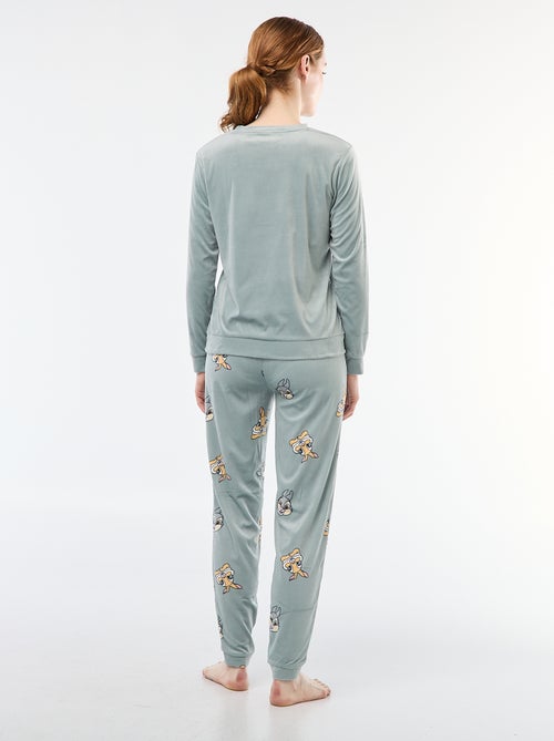 Ensemble pyjama long en velours 'Pampan' 'Disney' - 2 pièces - Kiabi
