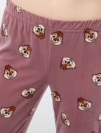 Ensemble pyjama long en velours 'Pampan' 'Disney' - 2 pièces