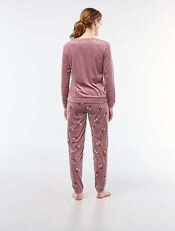 Ensemble pyjama long en velours 'Pampan' 'Disney' - 2 pièces