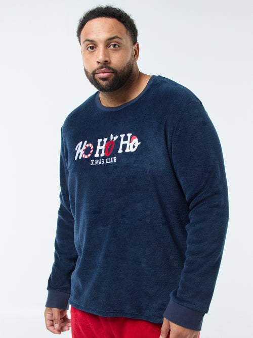 Ensemble pyjama long esprit Noël - 2 pièces - Kiabi