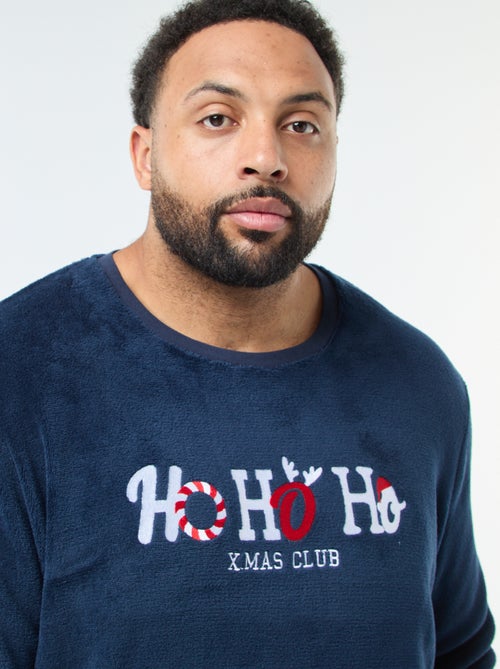 Ensemble pyjama long esprit Noël - 2 pièces - Kiabi