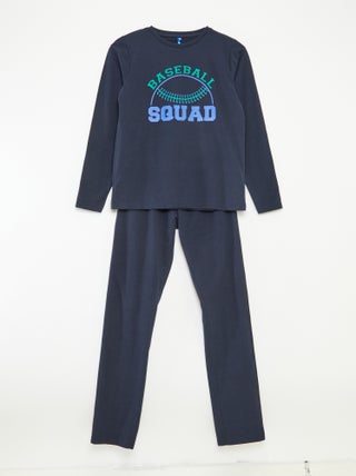 Ensemble pyjama long fantaisie - 2 pièces
