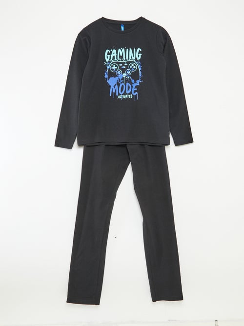 Ensemble pyjama long fantaisie - 2 pièces - Kiabi