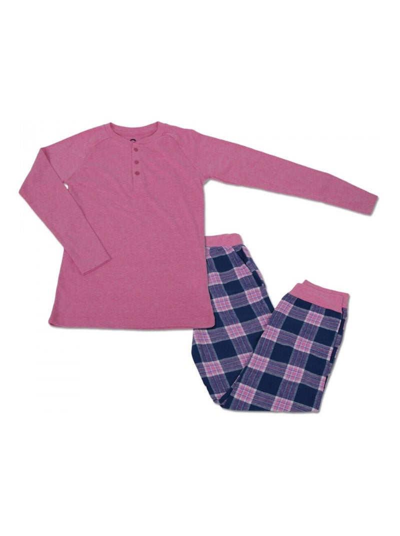 Ensemble pyjama long Fille Rose - Kiabi
