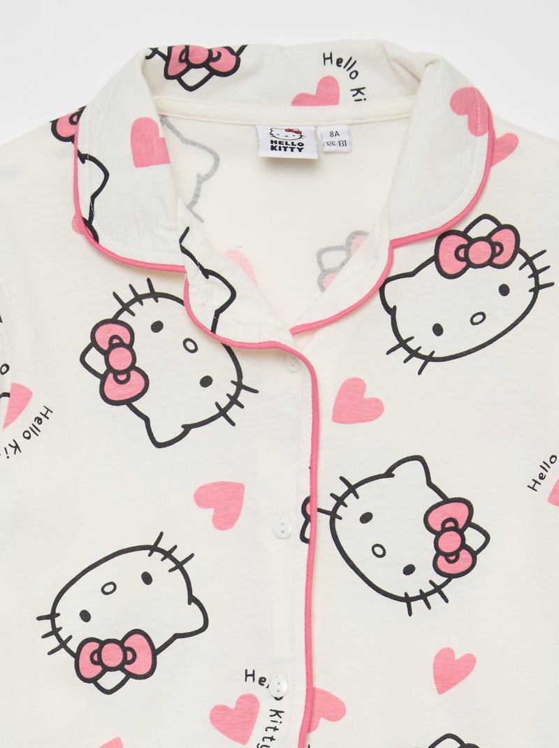Ensemble pyjama long 'Hello Kitty' - 2 pièces Rose - Kiabi