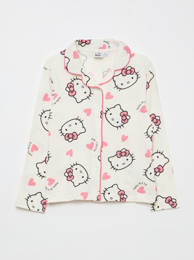Ensemble pyjama long 'Hello Kitty' - 2 pièces Rose - Kiabi