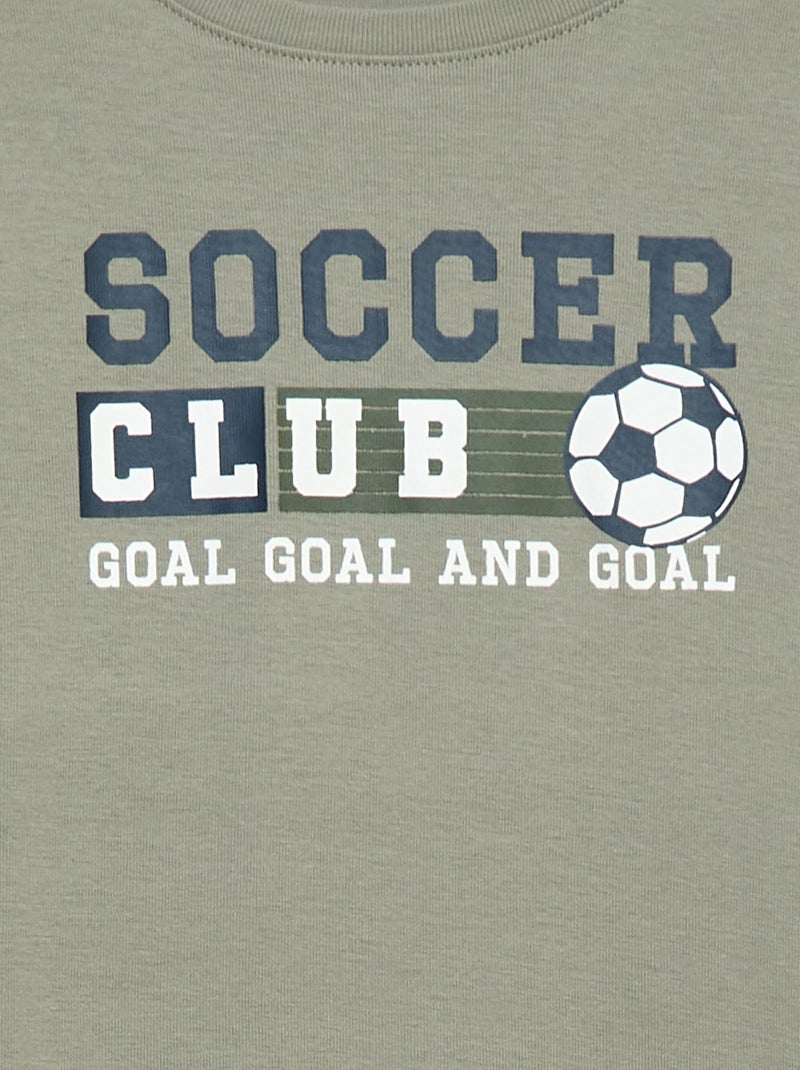 Ensemble pyjama long imprimé - 2 pièces Gris - Kiabi