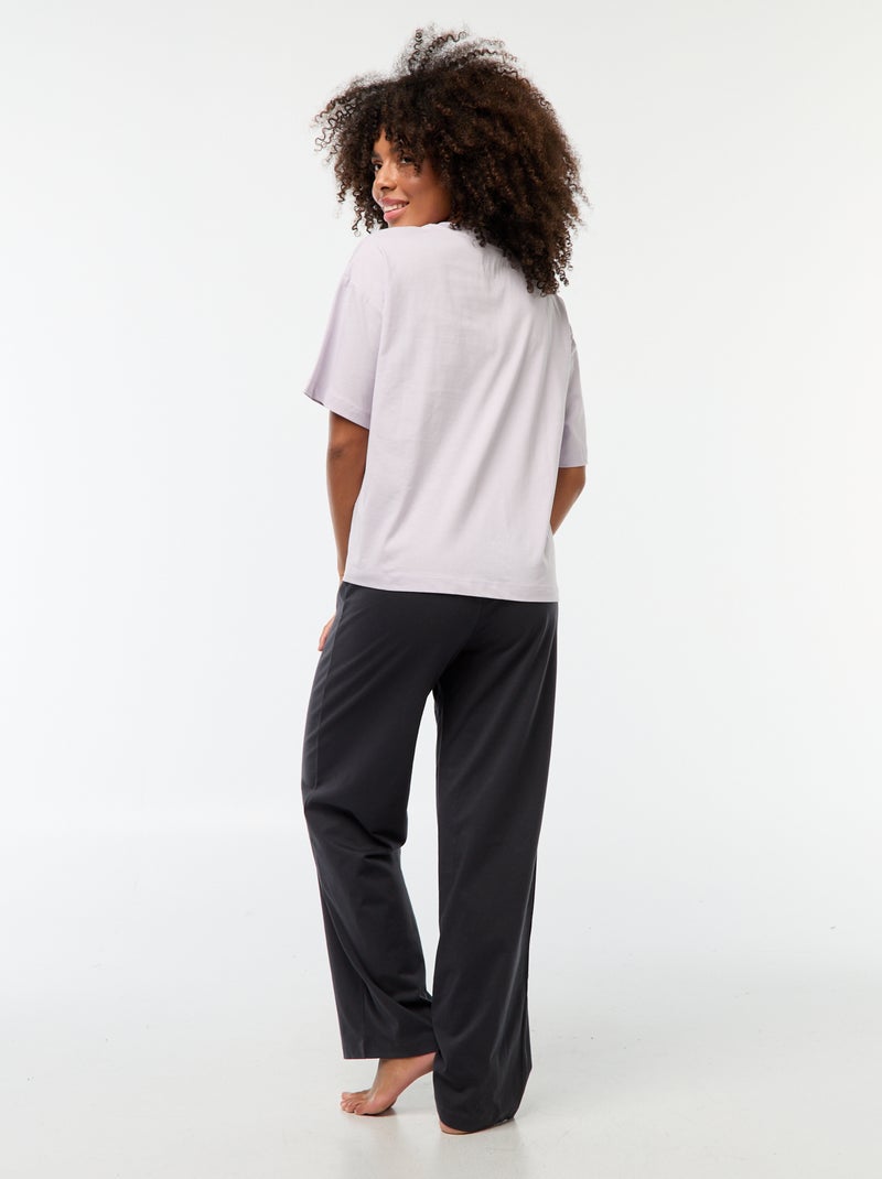 Ensemble pyjama long 'Kuromi' - 2 pièces VIOLET - Kiabi