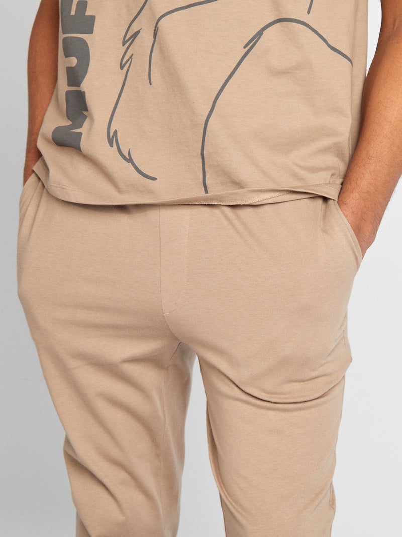 Ensemble pyjama long 'Le Roi Lion' 'Disney' - 2 pièces Beige - Kiabi