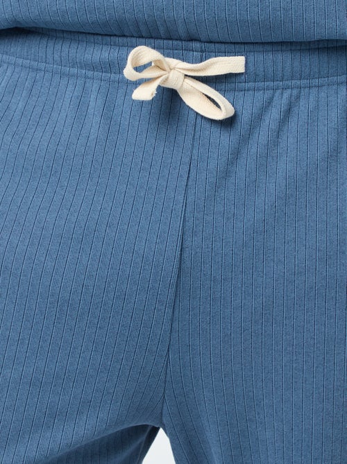 Ensemble pyjama long maille ultra-douce - 2 pièces - Kiabi