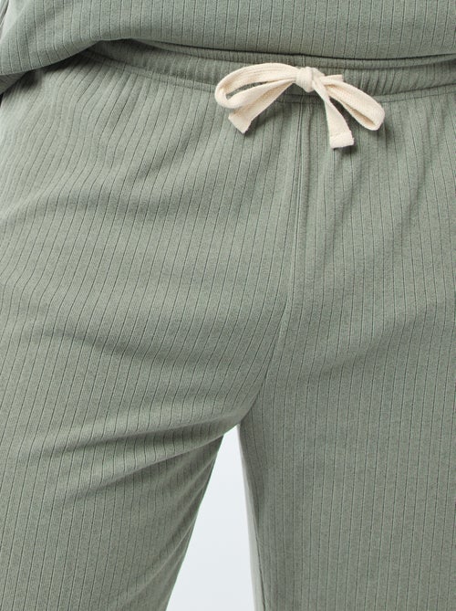 Ensemble pyjama long maille ultra-douce - 2 pièces - Kiabi