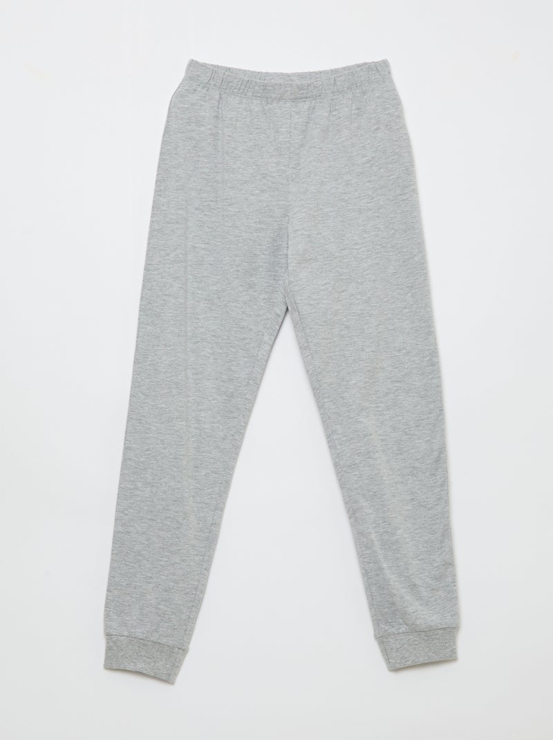 Ensemble pyjama long 'Mario' - 2 pièces Gris - Kiabi