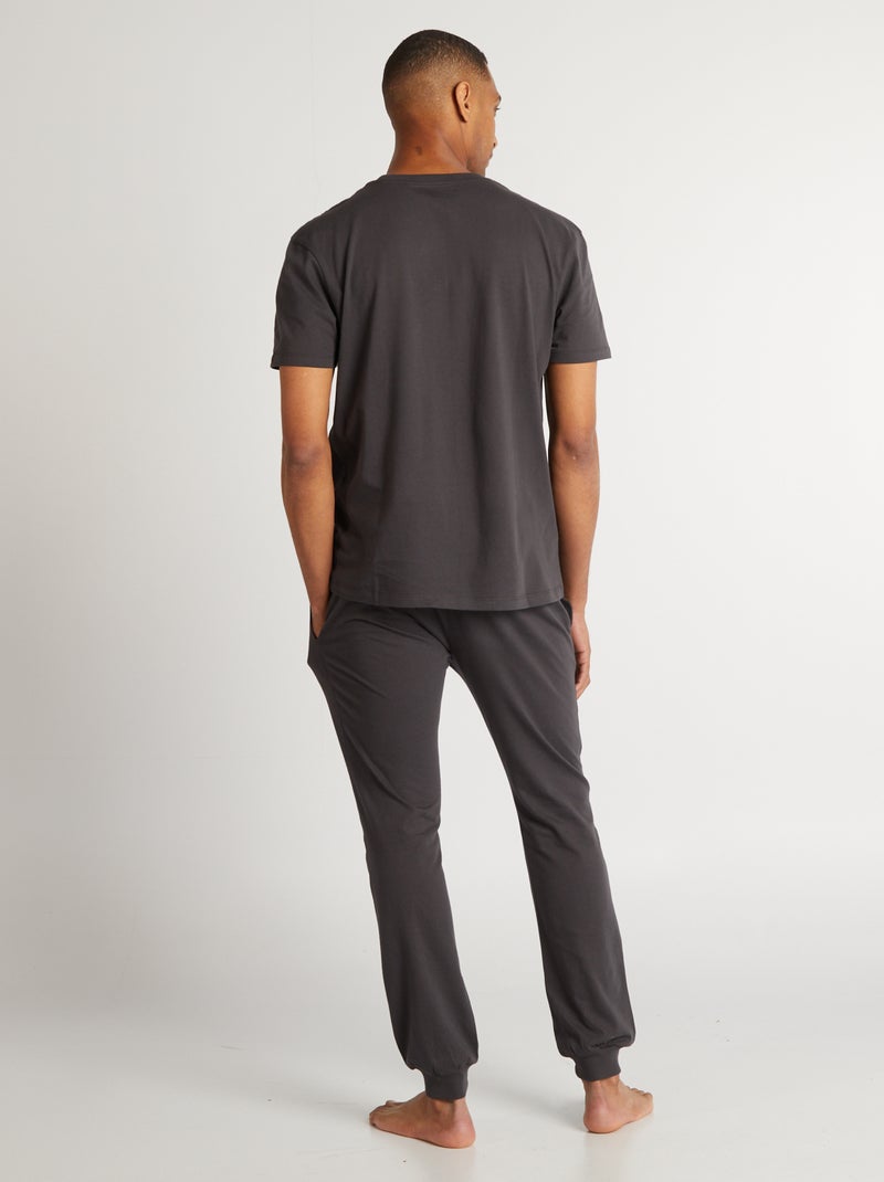 Ensemble pyjama long 'Minecraft' - 2 pièces Gris - Kiabi