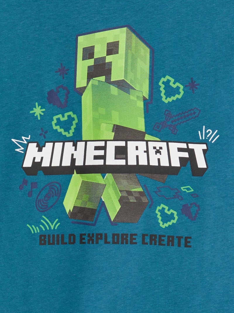 Ensemble pyjama long 'Minecraft' - 2 pièces Vert - Kiabi