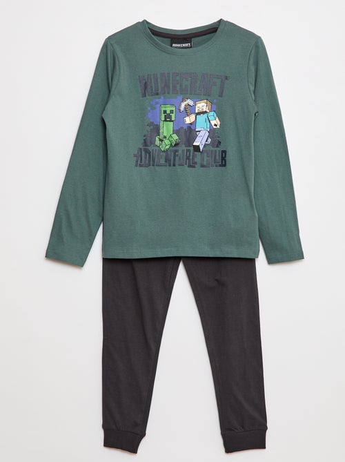 Ensemble pyjama long 'Minecraft' - 2 pièces - Kiabi