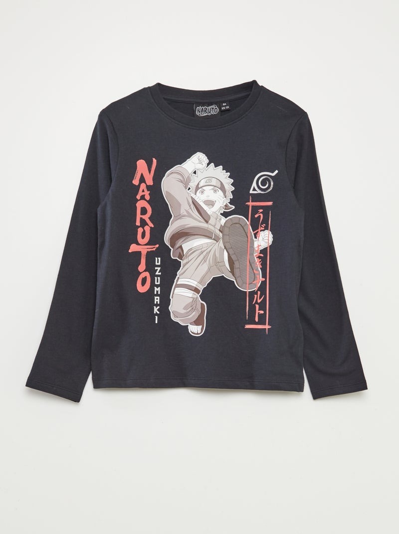 Ensemble pyjama long 'Naruto' t-shirt + pantalon - 2 pièces GRIS - Kiabi