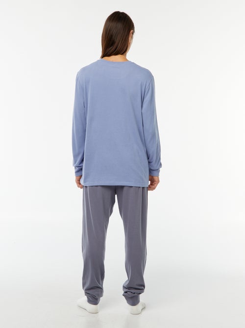 Ensemble pyjama long pantalon + t-shirt - 2 pièces - Kiabi