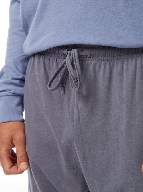 Ensemble pyjama long pantalon + t-shirt - 2 pièces - Kiabi