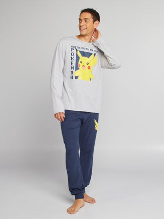 Ensemble pyjama long 'Pikachu' - 2 poches