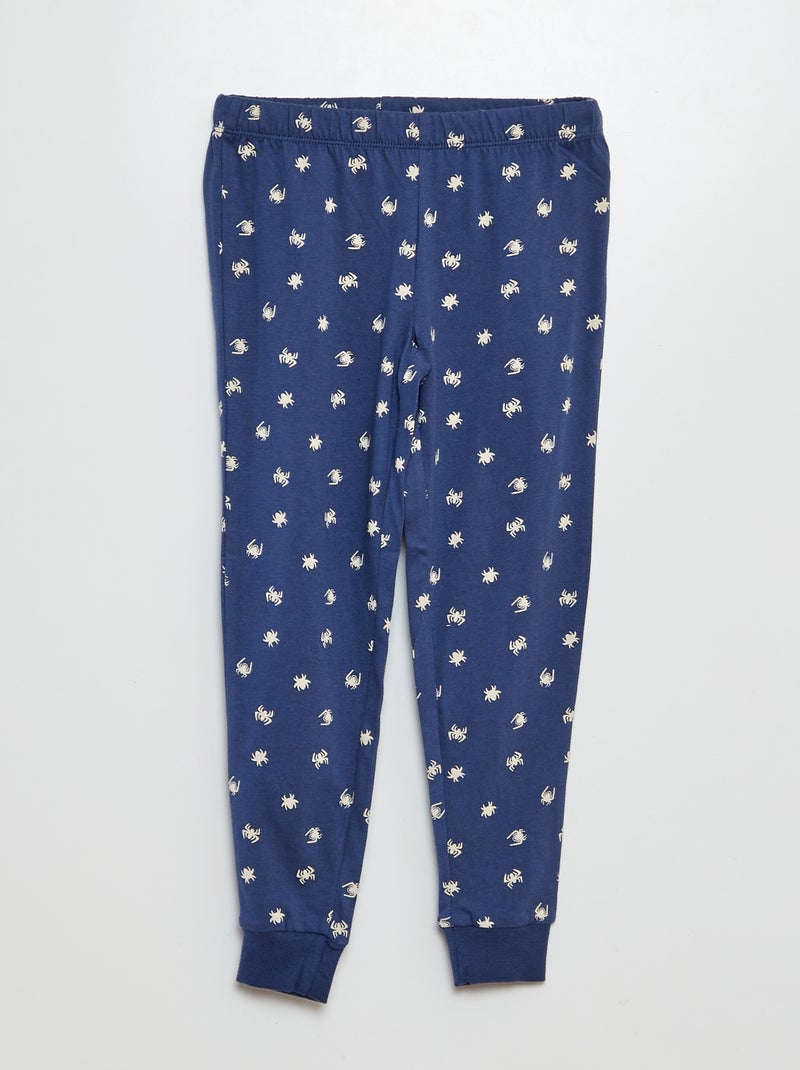 Ensemble pyjama long 'Spider-man' - 2 pièces Blanc/bleu - Kiabi