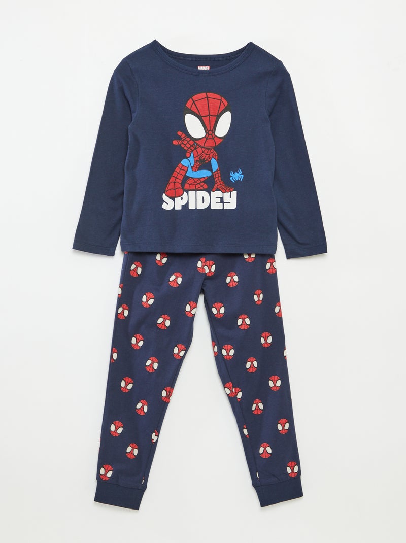 Ensemble pyjama long 'Spider-man' - 2 pièces Bleu - Kiabi