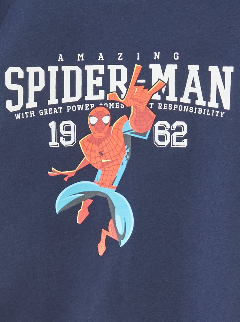 Ensemble pyjama long 'Spider-man' - 2 pièces Bleu - Kiabi