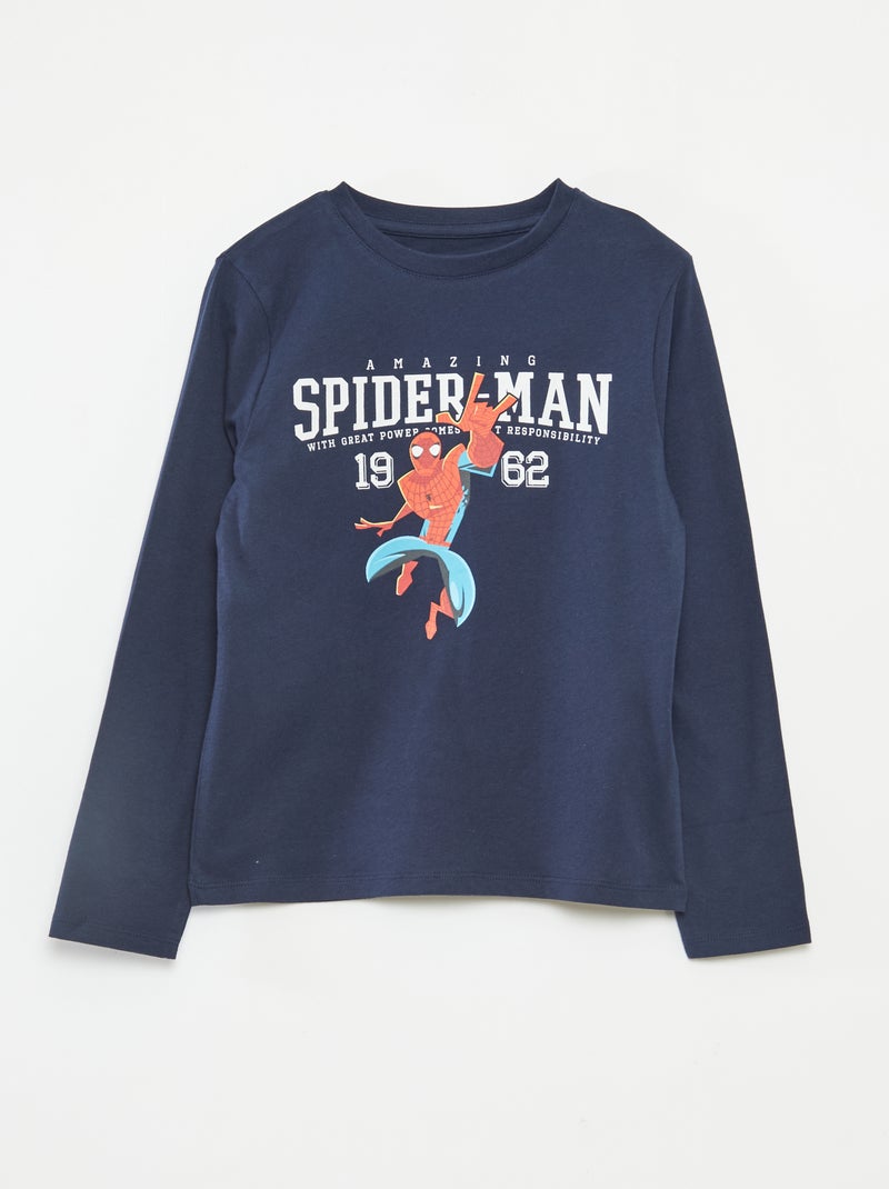 Ensemble pyjama long 'Spider-man' - 2 pièces Bleu - Kiabi