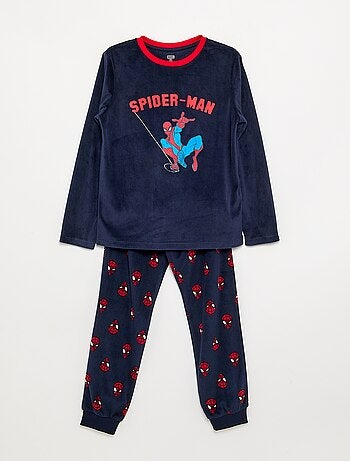 Ensemble pyjama long 'Spiderman' en polaire - 2 pièces