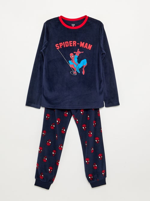 Ensemble pyjama long 'Spiderman' en polaire - 2 pièces - Kiabi Ensemble pyjama long 'Spiderman' en polaire - 2 pièces - Kiabi