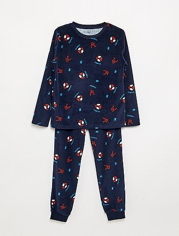 Ensemble pyjama long 'Spiderman' en polaire - 2 pièces