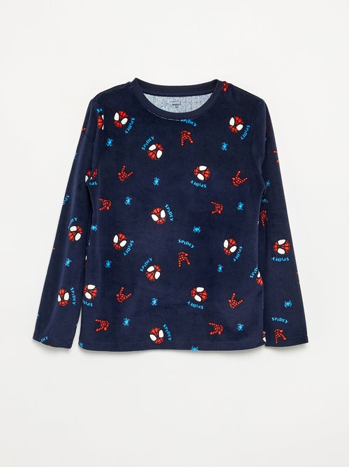 Ensemble pyjama long 'Spiderman' en polaire - 2 pièces - Kiabi Ensemble pyjama long 'Spiderman' en polaire - 2 pièces - Kiabi