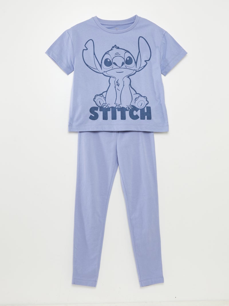 Ensemble pyjama long 'Stitch' 'Disney' - 2 pièces BLEU - Kiabi