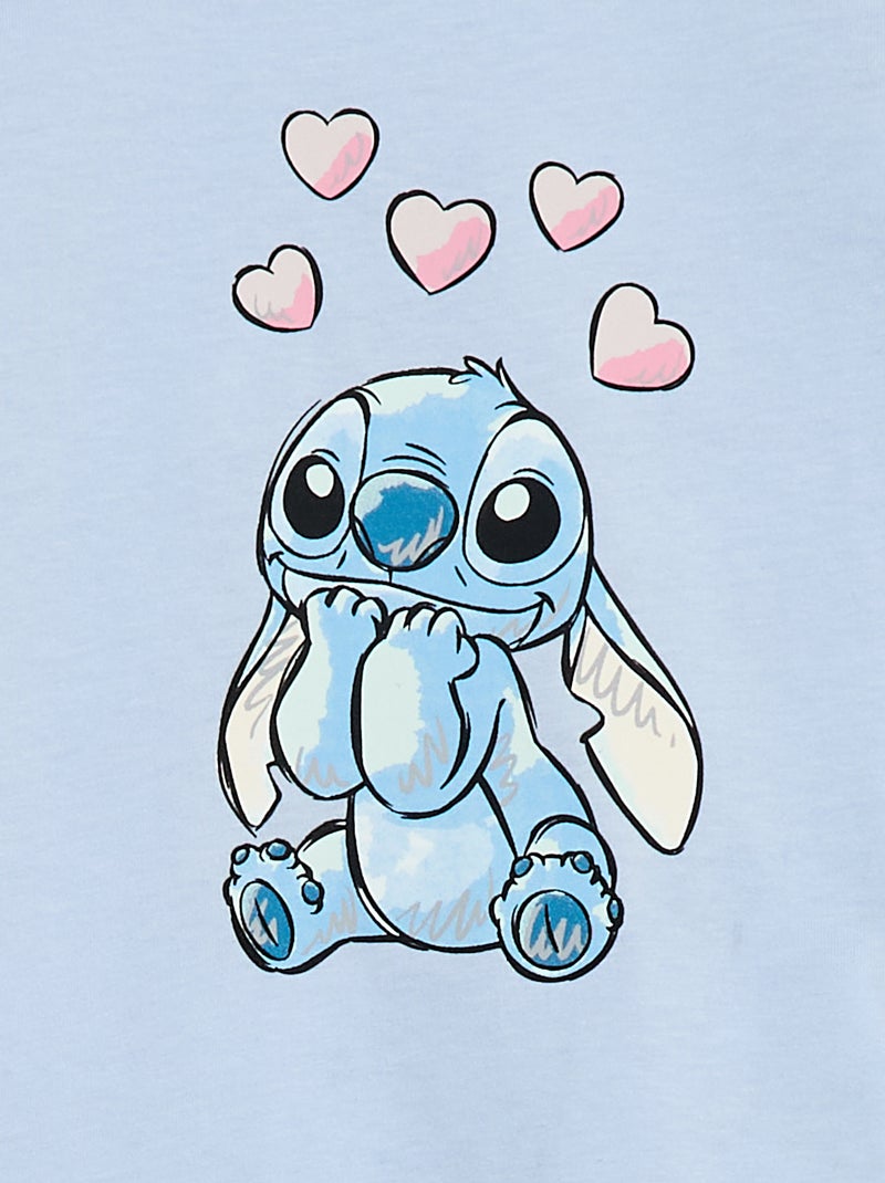 Ensemble pyjama long 'Stitch' 'Disney' - 2 pièces Bleu - Kiabi