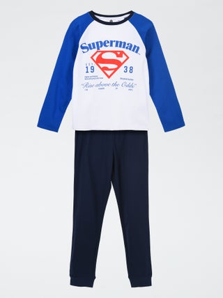Ensemble pyjama long 'Superman' 'DC Comics' - 2 pièces