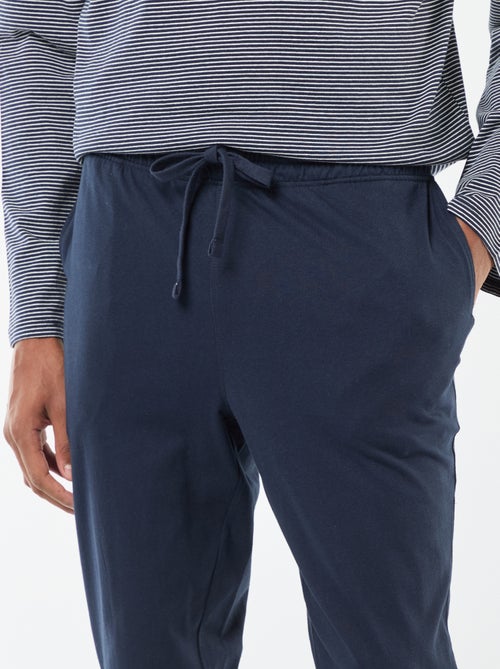 Ensemble pyjama long t-shirt + pantalon - 2 pièces - Kiabi